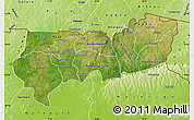 Satellite Map of Upper East, physical outside