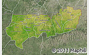Satellite Map of Upper East, semi-desaturated