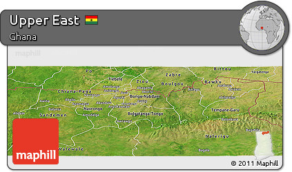 Satellite Panoramic Map of Upper East