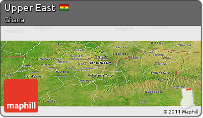 Satellite Panoramic Map of Upper East
