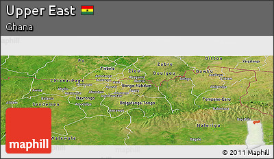Satellite Panoramic Map of Upper East