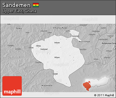Gray 3D Map of Sandemen