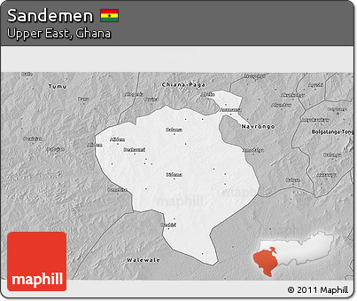 Gray 3D Map of Sandemen