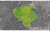 Satellite 3D Map of Sandemen, desaturated