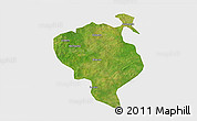 Satellite 3D Map of Sandemen, single color outside