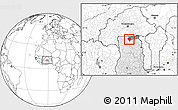 Blank Location Map of Sandemen, highlighted country, highlighted parent region
