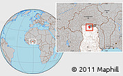 Gray Location Map of Sandemen, highlighted country, highlighted parent region