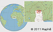 Savanna Style Location Map of Sandemen, highlighted country, highlighted parent region