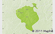 Physical Map of Sandemen, lighten