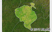 Satellite Map of Sandemen, darken
