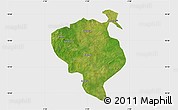 Satellite Map of Sandemen, single color outside