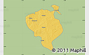 Savanna Style Map of Sandemen, single color outside