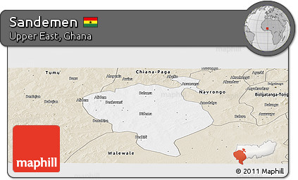Classic Style Panoramic Map of Sandemen