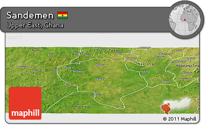 Satellite Panoramic Map of Sandemen
