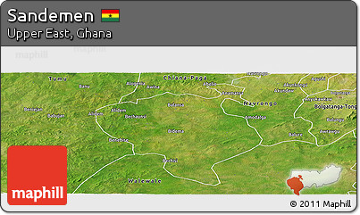 Satellite Panoramic Map of Sandemen