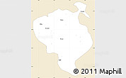 Classic Style Simple Map of Sandemen, single color outside