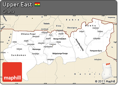 Classic Style Simple Map of Upper East