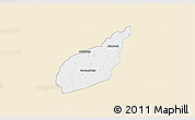 Classic Style 3D Map of Tempane-Garu, single color outside