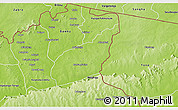 Physical 3D Map of Tempane-Garu