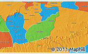 Political 3D Map of Tempane-Garu