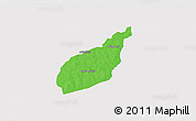 Political 3D Map of Tempane-Garu, single color outside