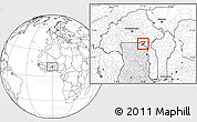 Blank Location Map of Tempane-Garu, highlighted country