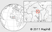 Blank Location Map of Tempane-Garu, highlighted parent region