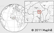 Blank Location Map of Tempane-Garu