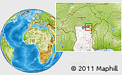 Physical Location Map of Tempane-Garu, highlighted country, highlighted parent region
