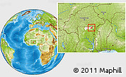 Physical Location Map of Tempane-Garu, highlighted parent region