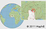 Savanna Style Location Map of Tempane-Garu, highlighted country, highlighted parent region
