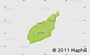 Physical Map of Tempane-Garu, cropped outside