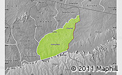 Physical Map of Tempane-Garu, desaturated