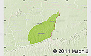 Physical Map of Tempane-Garu, lighten