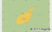Savanna Style Map of Tempane-Garu, single color outside