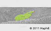Physical Panoramic Map of Tempane-Garu, desaturated