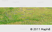 Satellite Panoramic Map of Tempane-Garu