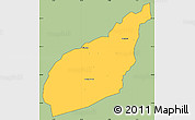 Savanna Style Simple Map of Tempane-Garu, cropped outside