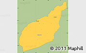 Savanna Style Simple Map of Tempane-Garu, single color outside