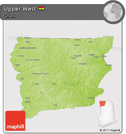 Physical 3D Map of Upper West, cropped outside
