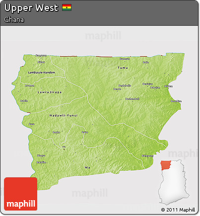 Physical 3D Map of Upper West, cropped outside