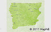 Physical 3D Map of Upper West, lighten
