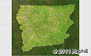 Satellite 3D Map of Upper West, darken