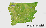 Satellite 3D Map of Upper West, single color outside