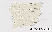 Shaded Relief 3D Map of Upper West, cropped outside