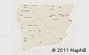 Shaded Relief 3D Map of Upper West, lighten
