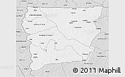 Silver Style 3D Map of Upper West