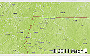 Physical 3D Map of Lambussie-Nandom