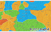 Political 3D Map of Lambussie-Nandom