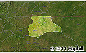 Satellite 3D Map of Lambussie-Nandom, darken